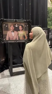 Potret Serba Serbi Acara Ngunduh Mantu Al Ghazali dan Alyssa Daguise, Lorong Penuh Foto Raja - Live Wedding Painting