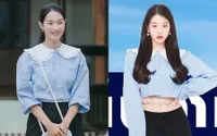 Potret Shin Min Ah dan Wonyoung IVE Pakai Outfit Sama Dari Miu Miu, Vibe Cantik Berbeda Lebih Kece Siapa?