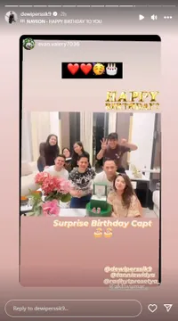 Potret Ulang Tahun Rully Pacar Dewi Perssik, Birthday Dinner Bareng Saudara & Rekan