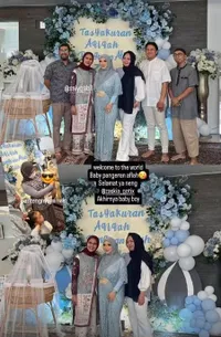 Potret Zaskia Gotik Gelar Aqiqah Anak ke-3, Wajah Baby Pangeran Aflah Terungkap - Ganteng Banget