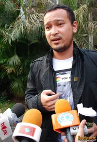Para Artis di Pembuatan Video Klip Mbah Surip