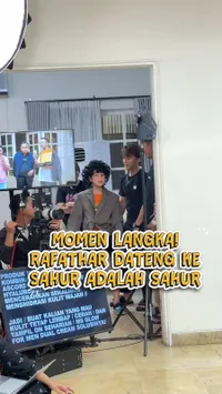 Rafathar Tampil Nyeleneh Pakai Wig saat Syuting, Mode Pelawak tapi Tetap Gengsi