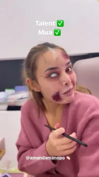 Rajin Ikuti Tren TikTok, 8 Potret Amanda Manopo Totalitas Cosplay Jadi Hantu - Banjir Pujian Netizen