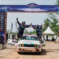 Rifat Sungkar Gandeng Sang Putra Jadi Navigator di Sprint Rally 2025, Berhasil Raih Juara 1