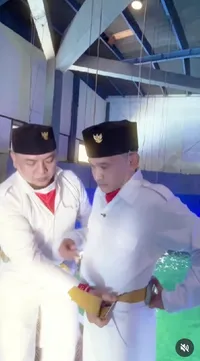 Ruben Onsu Beberkan Alasan Terima Tantangan Kibarkan Bendera Bareng Hiu Saat HUT RI ke-80