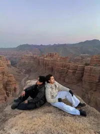 Saaih Halilintar di Charyn Canyon National Park, Berjanji Lindungi Adik
