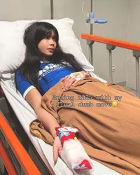 Sabrina Chairunnisa Masuk Rumah Sakit, Jari Retak Akibat Terjepit Pintu Garasi