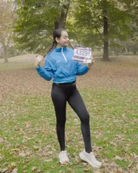 Potret Sahila Hisyam Taklukkan Marathon New York, Catat Waktu Terbaik Pribadi