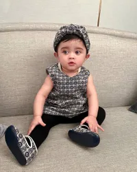 Sebentar Lagi Genap 1 Tahun, Potret Menggemaskan Baby Guzelim Anak Margin Wieheerm dan Ali Syakieb yang Matanya Kini Makin Bulat 
