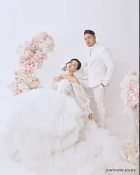 Serba Putih, Potret Photoshoot Gunawan LIDA dan Meli LIDA yang Banjir Pujian Netizen