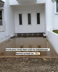 Setelah Terkena Banjir Jakarta Sampai Tertutup Lumpur, 6 Penampakan Rumah Eko Patrio Kini Kembali Bersih Dengan Cat Putih