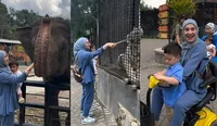 Suami Bebas dari Penjara, Ini 8 Potret Irish Bella Ajak Anak-anak Main ke Kebun Binatang Tanpa Ammar Zoni