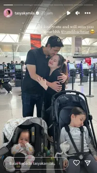 Suami Masih di Amerika, 8 Potret Tasya Kamila Pulang ke Indonesia Bersama 2 Anak dan Bawa 7 Koper Besar Sendirian