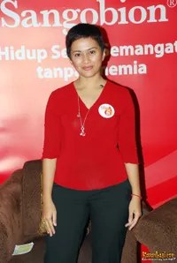 Sarah Sechan di Acara Sangobion