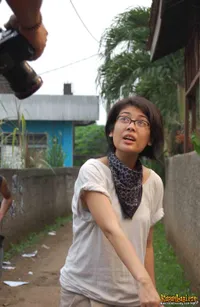 Sigi Wimala di Lokasi Syuting Film GAY ATAU TIDAK