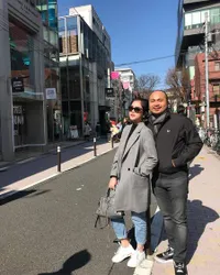 Tistha Nurma dan Afif Kalla Jalan-Jalan di Jepang, Seru Romantis