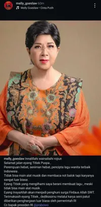 Titiek Puspa Meninggal Dunia, Deretan Artis Ucapkan Belasungkawa - Kenang Momen Bersama