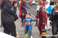 Ulang Tahun Ketiga Bertema Superhero, Gala Sky dan Keluarga Kompak Pakai Baju Tokoh Marvel
