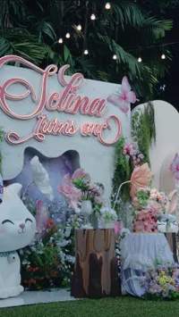 Ultah Pertama Selina Anak Mahalini dan Rizky Febian, Dihadiri Sahabat Artis Ortu