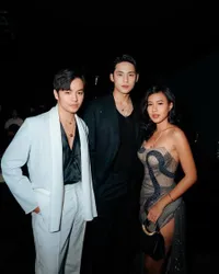 Viral Foto-Foto Mingyu SEVENTEEN Bareng Angga Yunanda dan Shenina Cinnamon di Event Bulgari