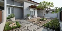 12 Cara Menata Taman Depan Rumah Minimalis Tanpa Banyak Tanaman, Minim Perawatan
