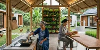 8 Ide Dapur Terbuka di Kampung untuk Slow Living, Nyaman dan Dekat dengan Alam