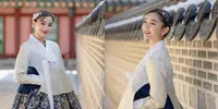 Glenca Chysara Tampil Anggun Kenakan Hanbok Saat Berlibur di Korea, Bak Puteri Kerajaan