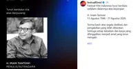 Imam Tantowi Meninggal Dunia di Usia 80, Sineas di Balik Tukang Bubur Naik Haji