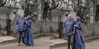 Potret Richa Iskak Kenakan Baju Couple dengan Suami, Cocok Jadi Inspirasi Lebaran