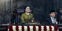 Puan Maharani Berkebaya dengan Nuansa Olive di Sidang Tahunan MPR 2026