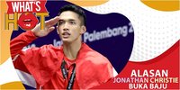 Selebrasi Buka Baju Jonatan Christie Viral, Ini Alasan di Balik Aksi Tersebut