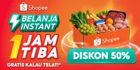 Shopee Hadirkan Belanja Instant 1 Jam Tiba, Diskon 50% untuk Kebutuhan Harian