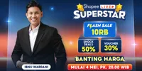 Waktunya Upgrade Gadget, Shopee Live Superstar 5.5 Mega Elektronik Sale bersama Ibnu Wardani Tawarkan Harga Miring Abis