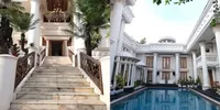 10 Potret Rumah Crazy Rich Trenggalek, Mewah Berkonsep Eropa dan Punya Kamuflase Unik