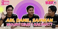 Ari, Sahwan, Danil DA8 Main Game Lirik, Skor Akhir Imbang