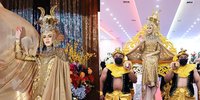 Bergaya Arab, Intip 10 Potret Resepsi Pernikahan Uyaian Arshad yang Mewah Banget Dengan Dominasi Warna Emas