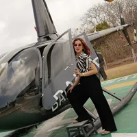 Potret Tasya Farasya Pertama Kali Naik Helikopter, Heboh dan Excited