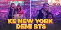 Seru Banget! Ayu Ting Ting Nonton Konser BTS di New York