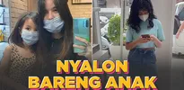 Sheila Marcia Nyalon Bareng Anak, Rambut Baru Leticia Bikin Makin Cantik