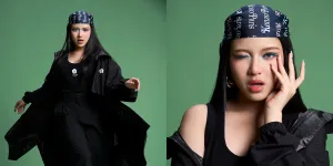 4 Gaya Pemotretan Terbaru Tiara Andini Tampil Fresh dengan Riasan Mata Biru yang Memikat