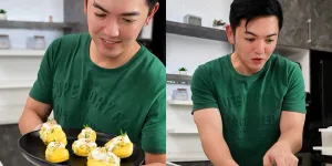 5 Potret Nicky Tirta Bikin Jackfruit Sticky Rice, Jadi Sajian untuk Buka Puasa