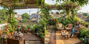 7 Cara Memanfaatkan Dak Rumah yang Panas Menjadi Taman Kecil
