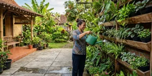 7 Cara Menyiram Kebun Vertikal agar Tidak Mudah Mati di Cuaca Panas