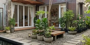 7 Inspirasi Halaman Rumah Anti Rumput Liar, Bersih Lebih Lama dan Perawatannya Praktis