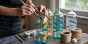 7 Kreasi DIY Botol Kaca Bekas Modal Rp 100 Ribu, Sulap Limbah Jadi Dekorasi Bernilai Jual