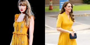 7 Momen Taylor Swift dan Kate Middleton Pakai Outfit yang Nyaris Sama