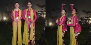 7 Potret Ariel Tatum dan Happy Salma Nari Jaipongan, Cantiknya Memukau dan Luwes Banget