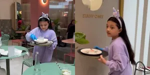 7 Potret Arsy Hermansyah Jadi Waitress di Cafe Milik Orang Tuanya