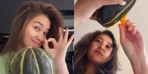 7 Potret Putri Titian Buat Es Blewah, Es yang Dibuat Setahun Sekali - Jadi Kesukaan Junior Liem