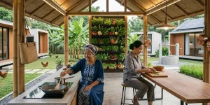 8 Ide Dapur Terbuka di Kampung untuk Slow Living, Nyaman dan Dekat dengan Alam